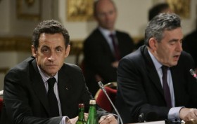 Gordon Brown Nicholas Sarkozy