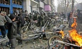 At least 15 dead in Tehran street battles