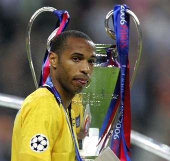 Henry after loosing the 2006 Champions League Final to current club Barcelona