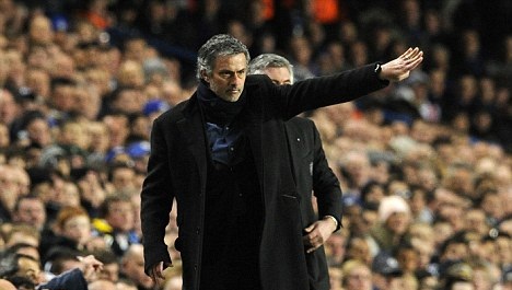 Mourinho at the Chelsea game