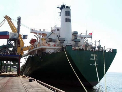 stolen Turkish Ship - National Turk Image of MV Frigia when ported in Izmir