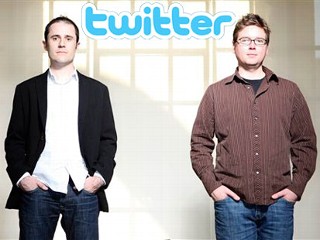 Twitter founders Evan Williams and Biz Stone