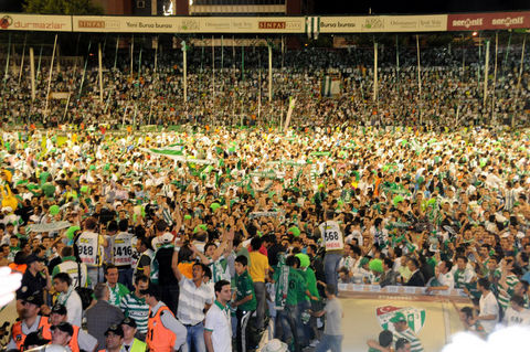 Bursaspor fans Celebrations at Bursa