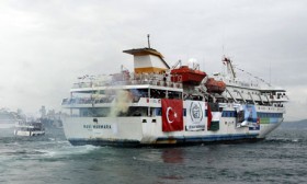 Gaza-flotilla-Mavi-Marmar The Mavi Marmara which was attacked by Israeli forces in the early hours of Monday.