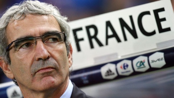 France head coach, Raymond Domenech, who has been criticised for not including Patrick Vieira and Karim Benzema in the 2010 World Cup in South Africa