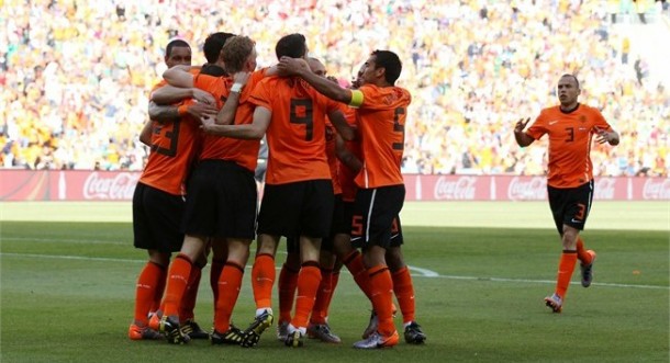 Holland celebrates Denmark