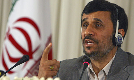 Iran President Mahmoud Ahmadinejad during a speech at the CICA- Photo by : Burhan Ozbilici/AP