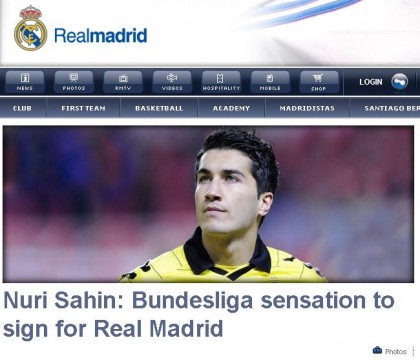 Nuri Sahin transfer to Real Madrid complete
