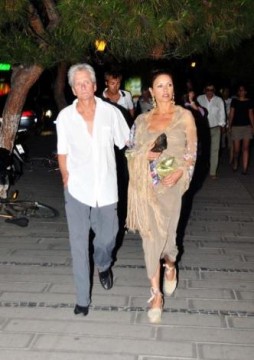 Michael Douglas Catherine Zeta Jones in Bodrum, Turkey