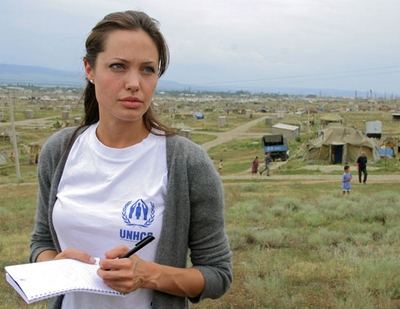 Angelina Jolie  on Angelina Jolie To Visit Syrian Refugee Camp In Turkey