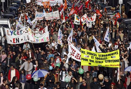 France strike while education system victimized by budget cuts