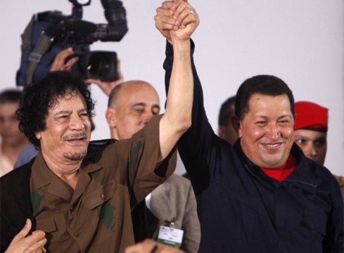 Gaddafi and Hugo Chavez, death did them part ..