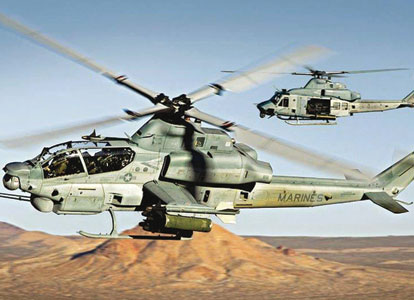 us-gunships-for-turkey-nationalturk-0355 An AH-1W attack helicopter, which is planned to transferred to Turkey, performs during an airshow