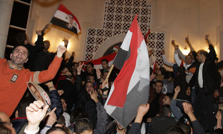 Syria-protests-pro-assad-nationalturk-2123 Syria Protests : Embassies in Damascus attacked