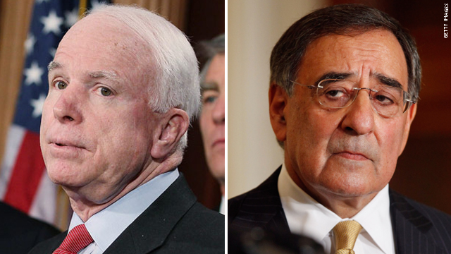 John McCain and Panetta Clash over Policy