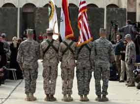iraq-us-flag-war-nationalturk-0322 Us Iraq Occupation over : Toll 4500 US soldiers lives, 100000 Iraqis perished