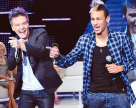 Neymar danced on a TV shov with Michel Telo 's 'Ai Se Eu Te Pego'