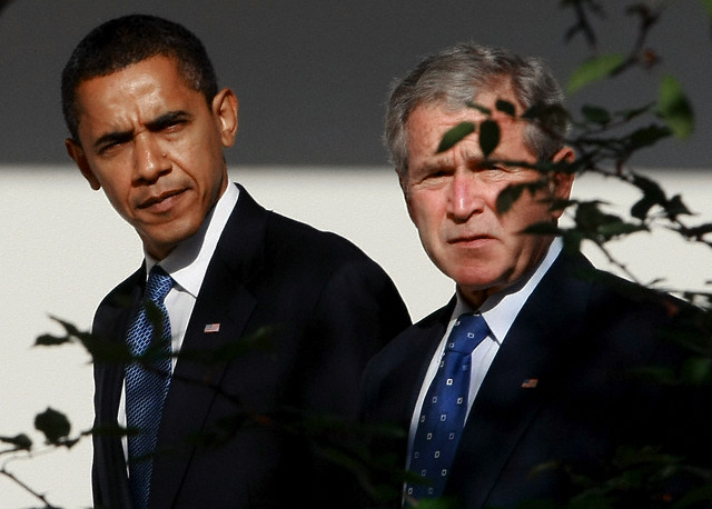 USA - 2008 Presidential Election - President-Election Obama Meets with President Bush Obama vs Bush : Better the devil you know than the devil you don't