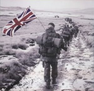 The Falklands War between Argentina and Britain 