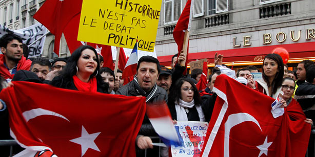 france-armenian-genocide-protests-nationalturk-0331 Turkey PM Erdogan: I won't go to France again, if genocide bill is passed