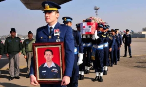 Funeral services held for Pakistan Air Forces Shaheed Pilot inTurkey