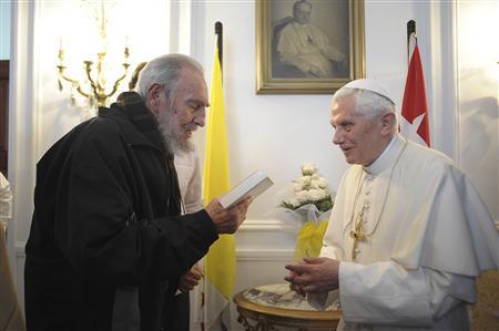 "What does a pope do?" Fidel Castro asks Pope Benedict in Havana