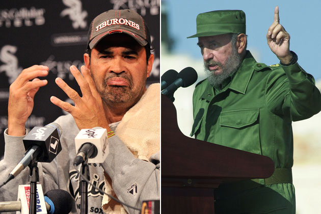 Miami Marlins manager Ozzie Guillen :  Hasta siempre Fidel Castro !