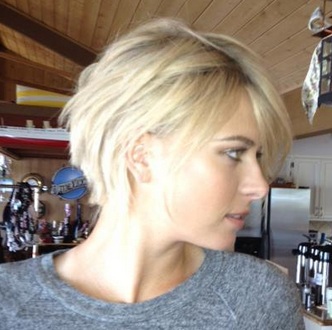 Maria Sharapova Hairstyle on Maria Sharapova With Short Hair Pictures Are Just A Gig With Wig  For