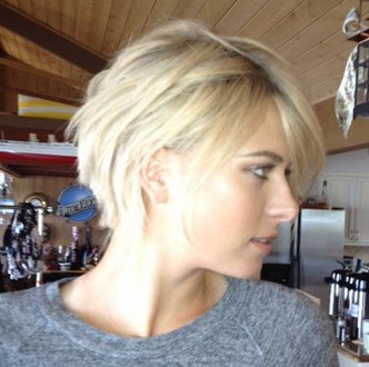 Maria Sharapova : Hair short beauty mort