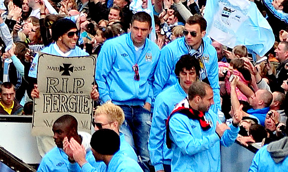 Carlos Tevez not apologetic over Rip Fergie banner Carlos Tevez not apologetic over Rip Fergie banner