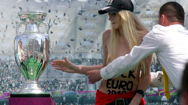 Femen Protest in Ukraine ahead of Euro 2012