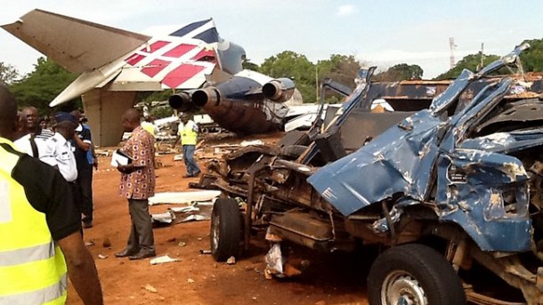 The Allied Air cargo plane crash resulted in the death of 10 persons on board a 207 Benz bus