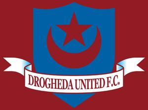 Irish club Drogheda Unt. with its emblem with Turkish symbols the star and crescent