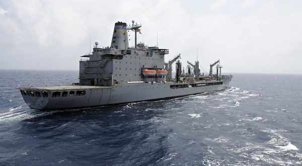United States Navy Rappahannock shooted a small boat United States Navy Rappahannock shooted a small boat