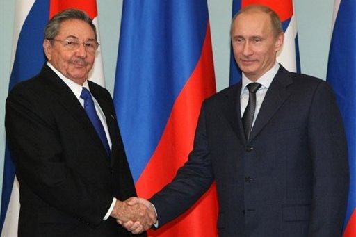 Raul Castro meets Putin today at Kremlin