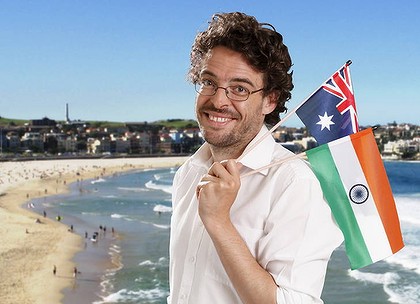 Sydney tabloid journalist Joe Hildebrand was out to prove Australians are not all Dumb, Drunk and Racist last June  