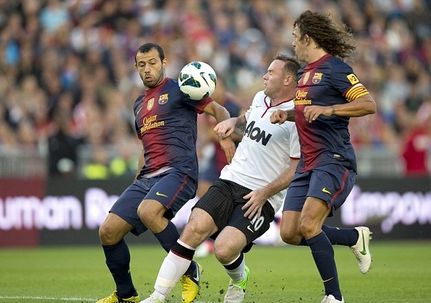 Manchester United vs Barcelona 2012 / Manchester lose the battle for Lucas Moura and vs Barca