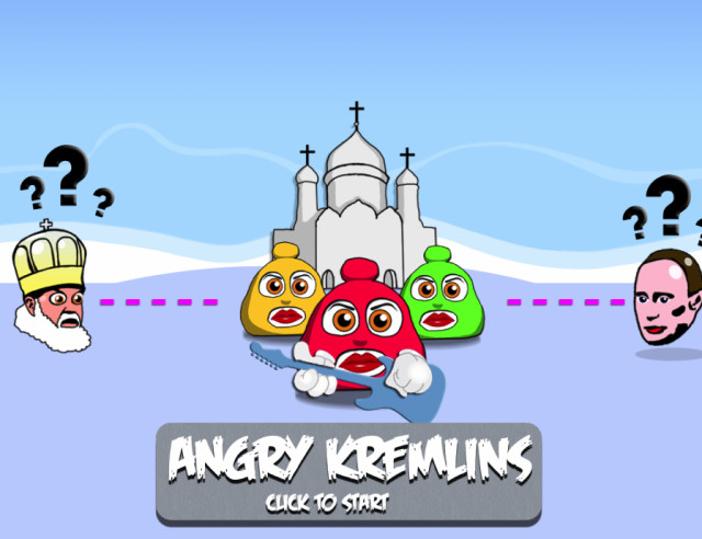 Throw Putin and Patriarch Kirill head at Pussy Riot! Angry Kremlins as new Russian game Throw Putin and Patriarch Kirill head at Pussy Riot! Angry Kremlins as new Russian game