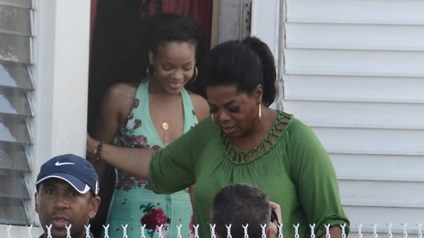 Oprah Winfrey & Rihanna together in Barbados Oprah Winfrey & Rihanna in Barbados