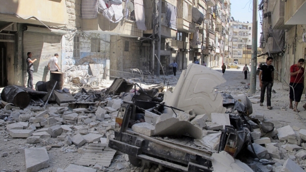 Aleppo fighting intensifies, Assad 's army advances in the devastated Syrian city Aleppo fighting intensifies, Assad 's army advances in the devastated Syrian city
