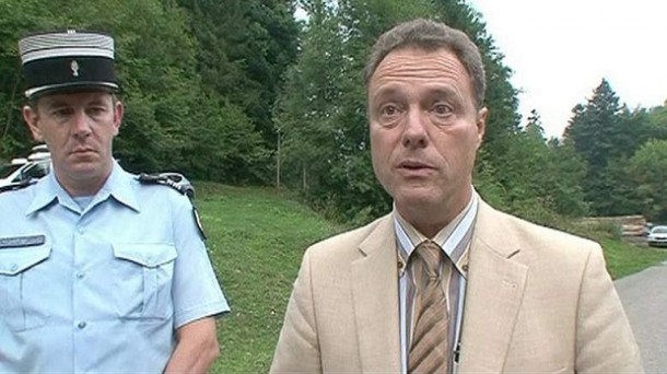 Annecy public prosecutor Eric Maillaud speaks to the media on a road near Annecy Lake in Chevaline, southeastern France Annecy public prosecutor Eric Maillaud speaks to the media on a road near Annecy Lake in Chevaline, southeastern France