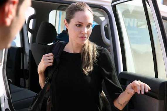 Angelina Jolie revisited Syrian Refugee Camps in Kilis, Turkey