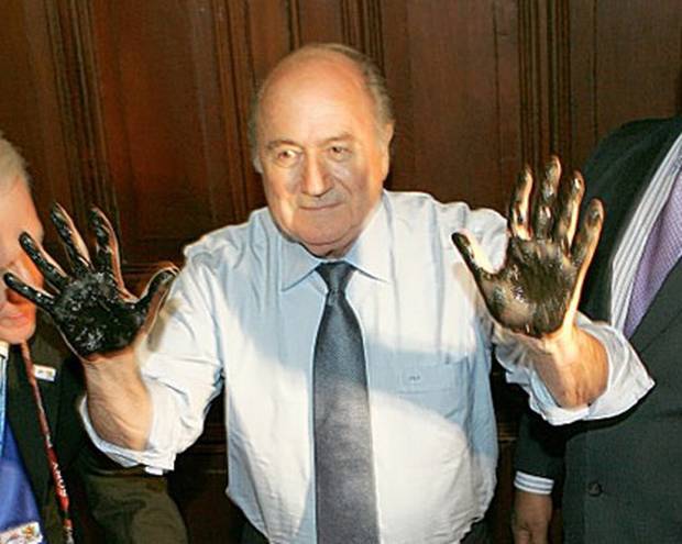 Sepp Blatter has dirty hands Sepp Blatter has dirty hands