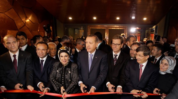 Erdogan and his lovely wife Emina Hanim at the opening of Turkish Consulate in Berlin 