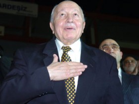 Necmettin Erbakan, former leader of closed Refah Partisi ( Welfare Party), Virtue Party and finally Happiness Party 