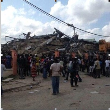 This building collapsed on passerbyes in Accra, Ghana 