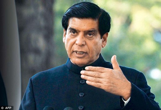 Prime Minister of Pakistan Raja Pervez Ashraf. File Pic