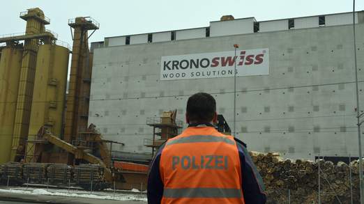 A police stands in front of a wood-processing company in Menznau, central Switzerland, Wednesday, Feb. 27, 2013, where several people were killed in a shooting. Police in Lucerne canton (state) said in a statement that the shooting occurred shortly after 9 a.m. at the premises of Kronospan, a company in the small town west of Lucerne. They said there were 'several dead and several seriously injured people' and that rescue services were deployed and the scene sealed off. A police stands in front of a wood-processing company in Menznau, central Switzerland, Wednesday, Feb. 27, 2013, where several people were killed in a shooting. Police in Lucerne canton (state) said in a statement that the shooting occurred shortly after 9 a.m. at the premises of Kronospan, a company in the small town west of Lucerne. They said there were 'several dead and several seriously injured people' and that rescue services were deployed and the scene sealed off.