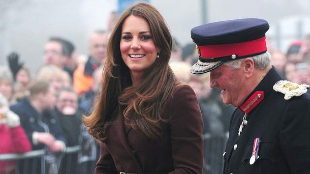 The Duchess of Cambridge waves to the crowds outside the National Fishing Heritage Centre, Grimsby. The Duchess of Cambridge waves to the crowds outside the National Fishing Heritage Centre, Grimsby.