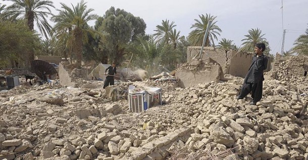 Damage caused by earthquake in Pakistan’s Balochistan province.  